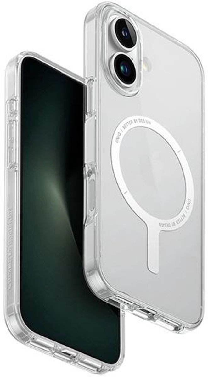 Uniq Clario Serie - iPhone 16 Plus Hoesje - Transparant - MagSafe - Draadloos Opladen