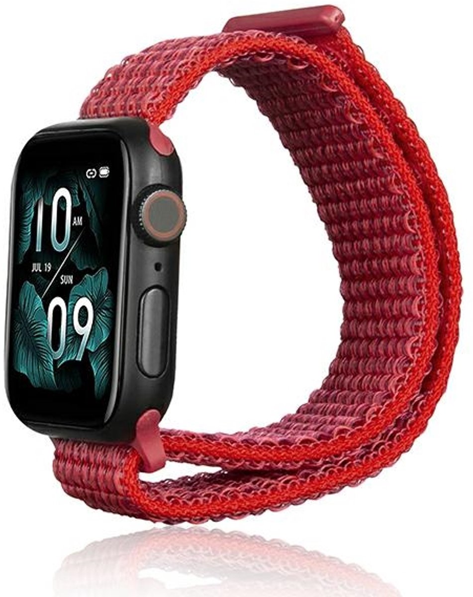 Beline Apple Watch Nylon band 42/45/45/49mm rood/rood