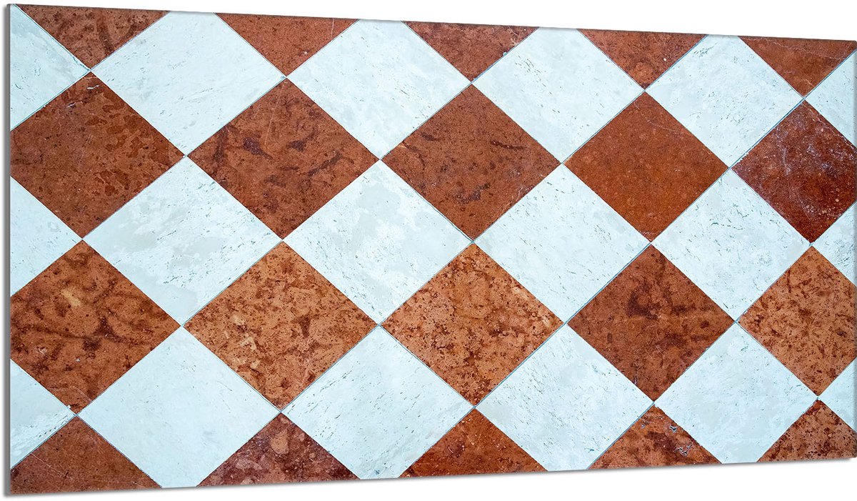 TMK ArtDeko Mozaiek - Glazen Beschermplaat - 90x52 cm - Meerkleurig - Hittebestendig