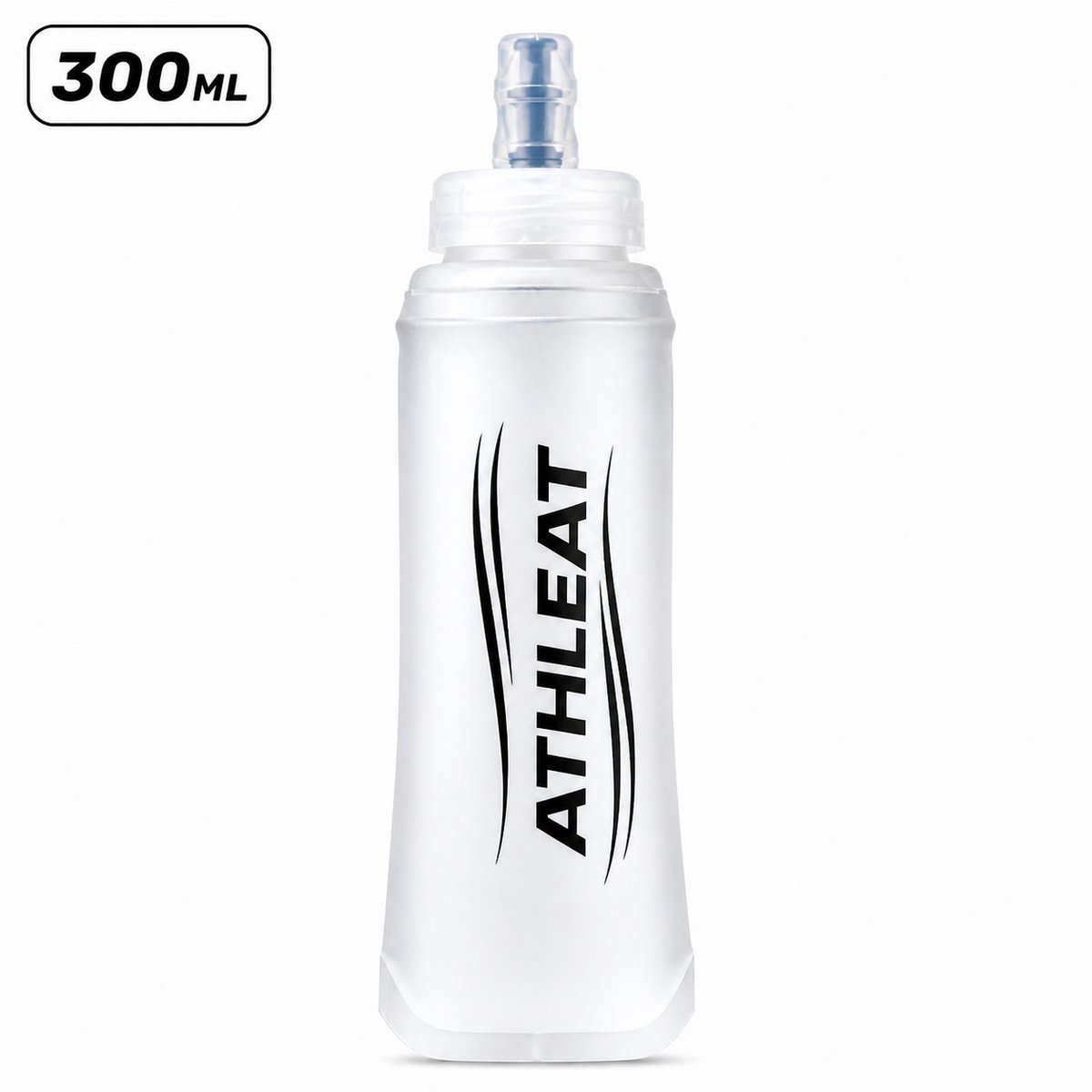 Athleat Soft flask 300 ml - Bidon - Drinkfles - Opvouwbare waterfles - opvouwbare drinkfles - Waterfles hardlopen - Waterzak