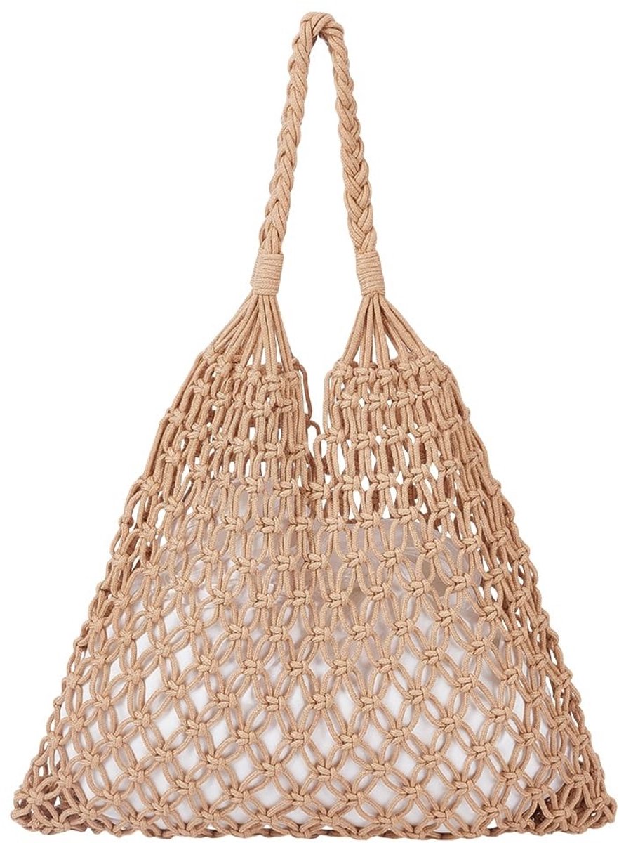 Allecto - Boho Gehaakte Strandtas - Lichtgewicht en Elegante Schoudertas voor Vrouwen - Handgemaakt - Modeaccessoire - Perfect voor strand en dagel...