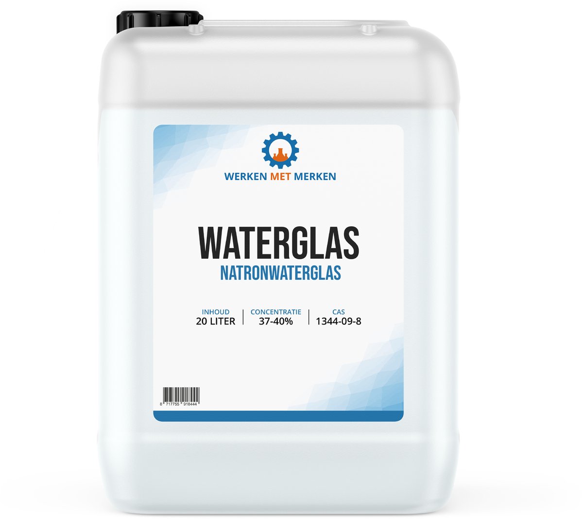 Waterglas - Jerrycan, 20 liter - Glasvernis - Kiesol