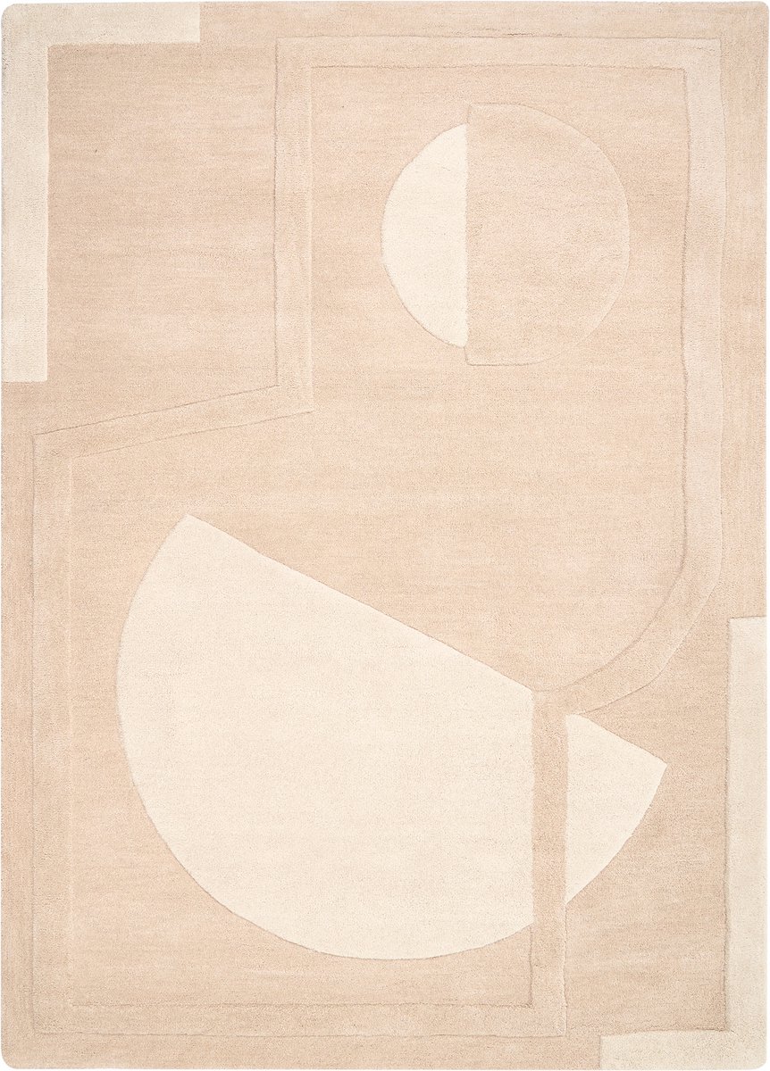 GAYA - Vloerkleed - Beige - 160 x 230 cm - Wol