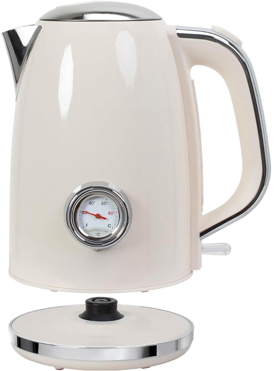 Calviero® Retro waterkoker - Vintage - Waterkoker - Kunststof - 850-2200 Watt
