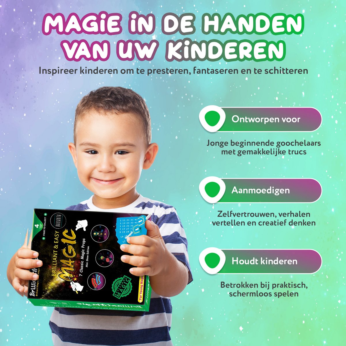 Bailanta® Goocheldoos – Voor Kinderen - Complete Goochelset met 7 Goocheltrucs – Inclusief Nederlandse Handleiding – Magic Set Cadeau - Vanaf 6 Jaar - Goochelen — afbeelding 6