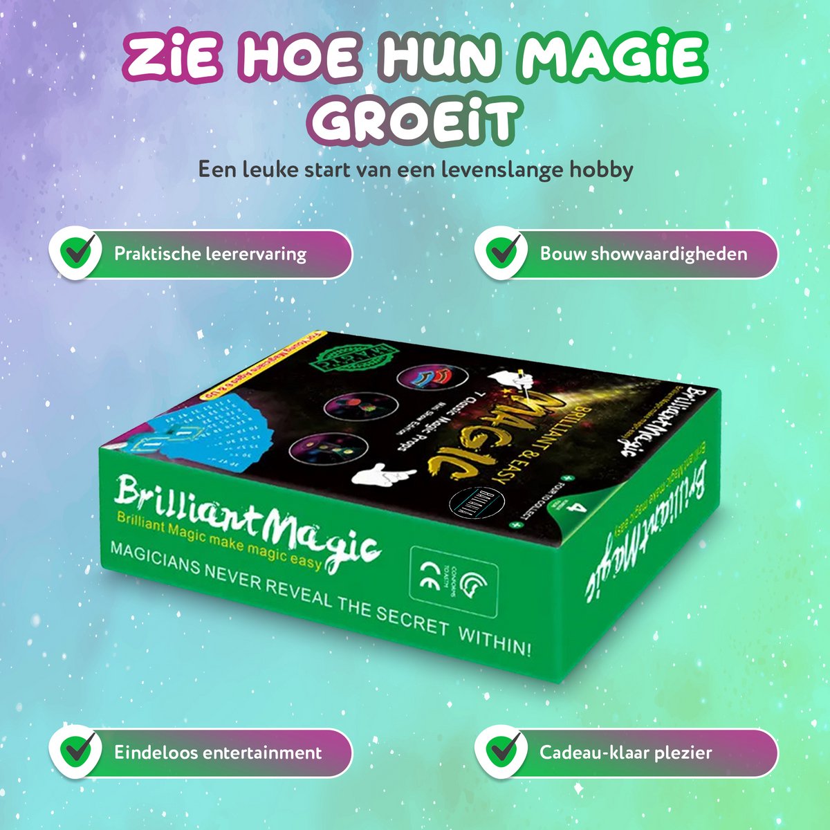 Bailanta® Goocheldoos – Voor Kinderen - Complete Goochelset met 7 Goocheltrucs – Inclusief Nederlandse Handleiding – Magic Set Cadeau - Vanaf 6 Jaar - Goochelen — afbeelding 5