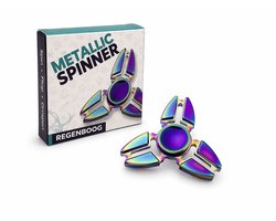 Metalen Fidget Spinner - Fidget toys - Sensorisch speelgoed - Triple blade - Holografisch