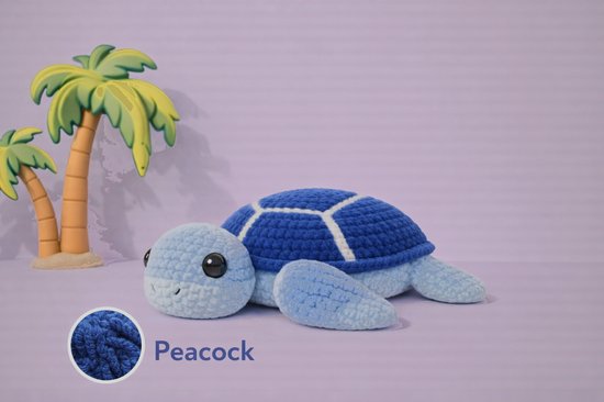 Zazu Zeeschildpad haakpakket - 426 Peacock - compleet pakket - big darling monochrome - Scheepjes