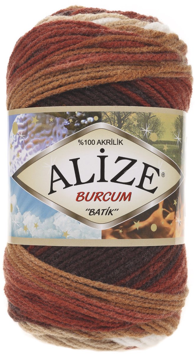 Alize Burcum Batik 2626 Pakket 5 bollen 100 Gram