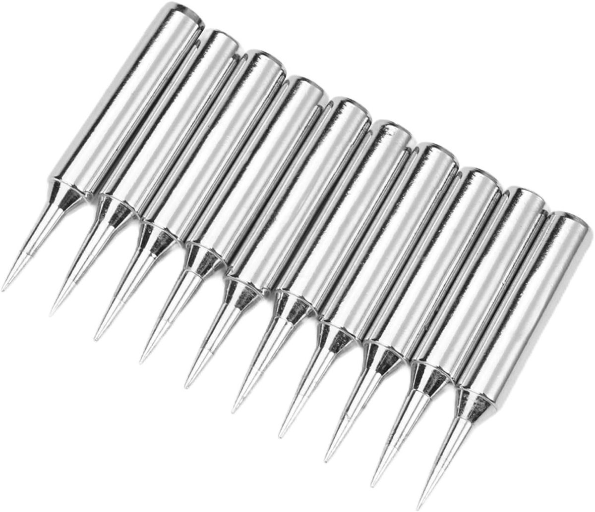 Image of 10 Stuks 900M-T Soldeertips Vervangende Soldeertips, Koper Soldeertips, Loodvrije Soldeertips voor Lage Temperatuur Soldeerstation, Gereedschap voor Elektronica