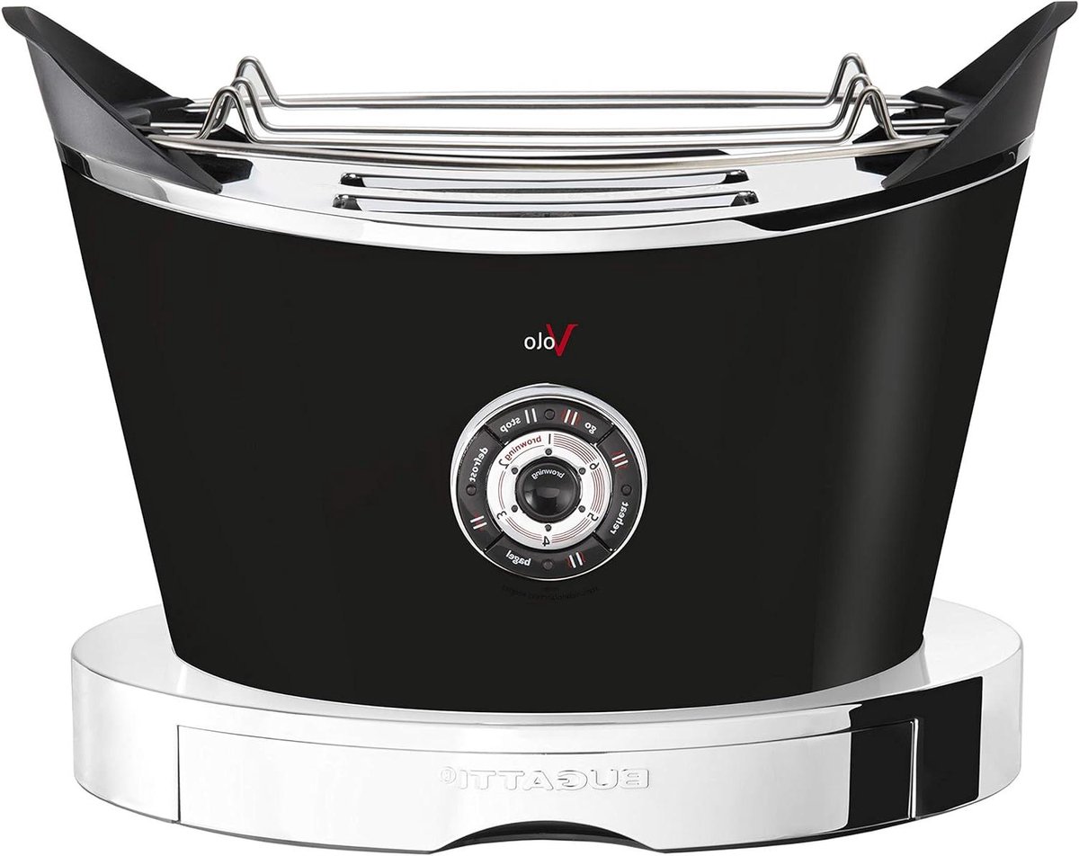 Broodrooster - Toster Broodrooster met grill - Brood roosteren - Gemotoriseerd liftsysteem - 2 sleuven - Zwart