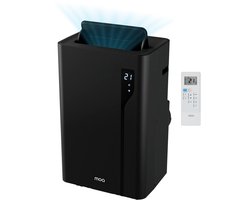 MOA Mobiele Airco - 12.000 BTU - Met Afstandbediening - Tot 35m² - Airconditioner met Ontvochtigingsfunctie - Raamafdichtingskit - Zwart