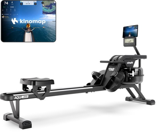 VirtuFit Roeitrainer AQUA200i Waterweerstand Zwart - VirtuFit - €449,00