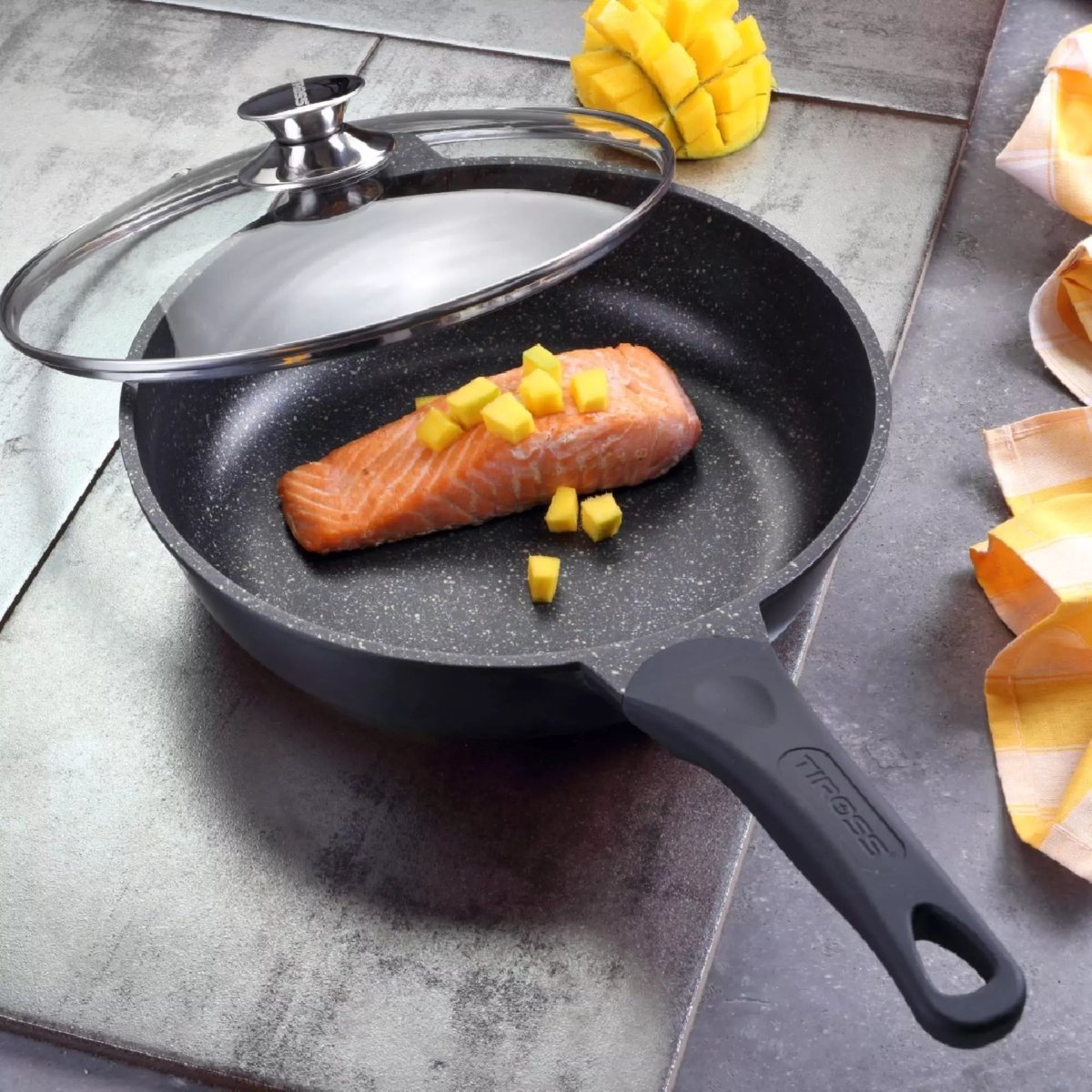 Tiross Marmite Koekenpan 28 cm - Inductie Geschikt, Kookgerei