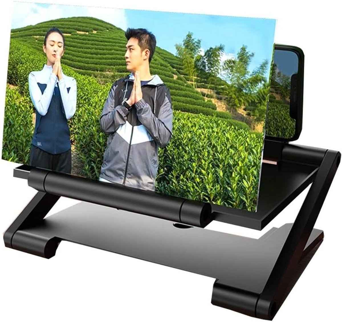 Telefoon Scherm Vergroter - Beeldscherm Vergroter Telefoon - Films Kijken - 3D Desktop Stand - 4-6 inch Telefoon - null