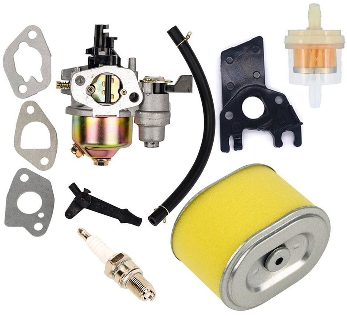 Allecto - Carburetor - Vervangingsonderdelen - Complete set - 5.5HP 6.5HP - Geschikt voor GX140 GX160 GX200 - Ondersteuning voor motoren