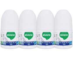 Siveno Natuurlijke Roll-On Deodorant voor Mannen – Vegan & Aluminiumvrij – Voordeelverpakking 4 Stuks