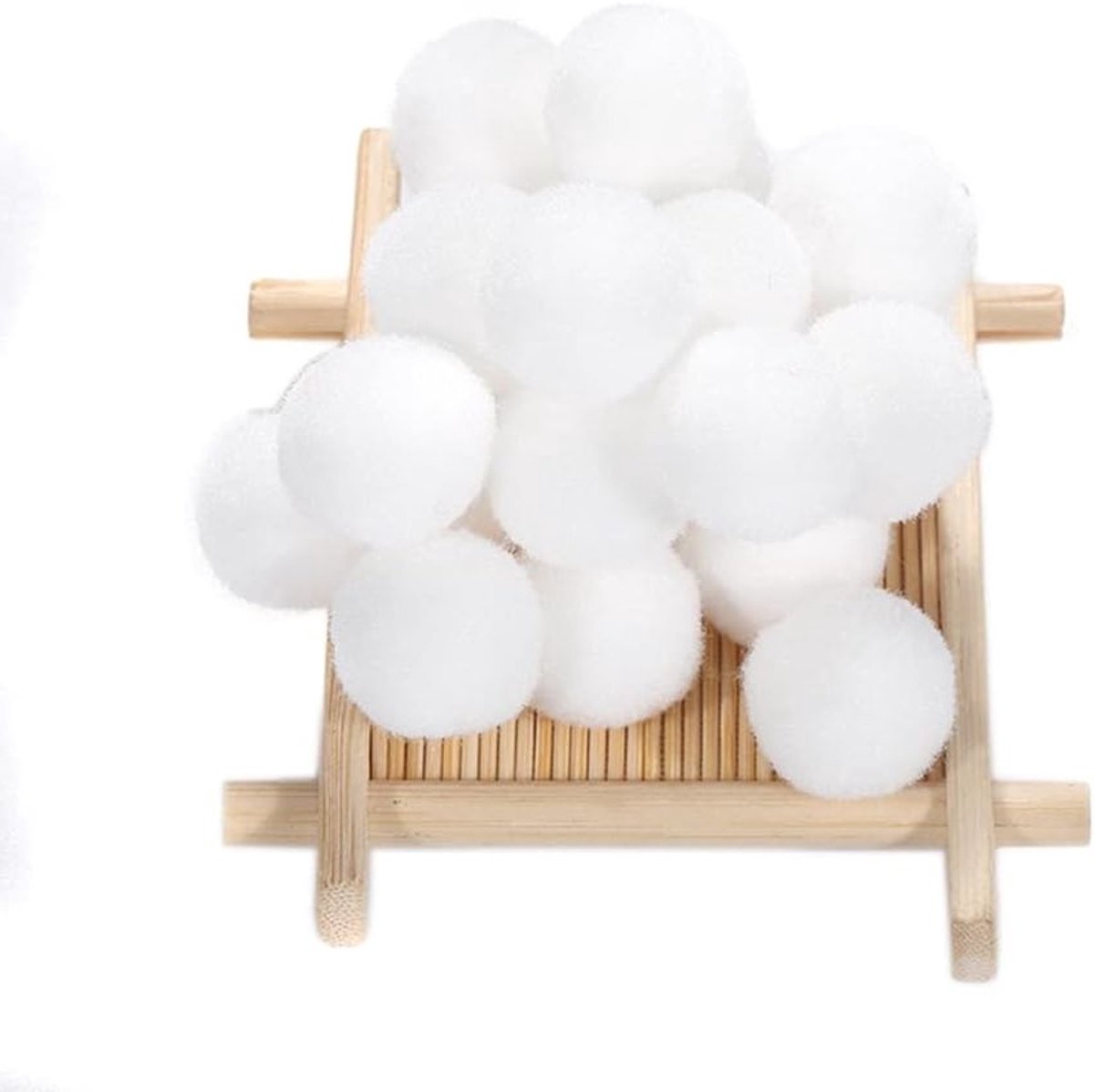 500 Stuks Mini Pompoms voor Creatief Gebruik, 8 mm Fluffy Kleurrijke Bollen, Decoratieve Knutselaccessoires voor Versieringen en Ambachten