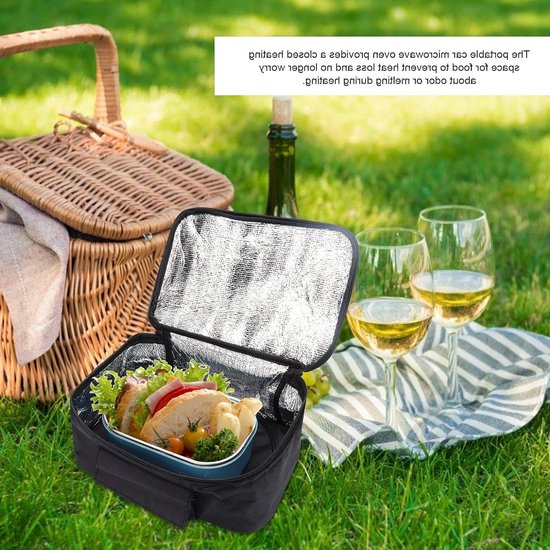 Draagbare 12V Voedselwarmer voor Auto en Reizen - Compacte Elektrische Lunchbox — afbeelding 4