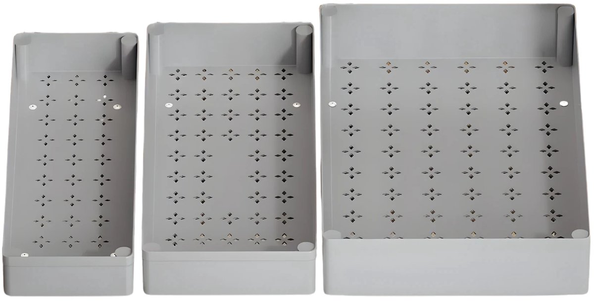 Uittrekbaar Kruidenrek Set - Keukenkast Organizer - 3 Stuks (S-M-L)