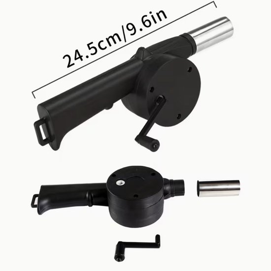 Handmatige BBQ Ventilator - Vuurgolfbuis -Kamperen - Picknicken - BBQ - Zomer - Vakantie van Merkloos — afbeelding 3