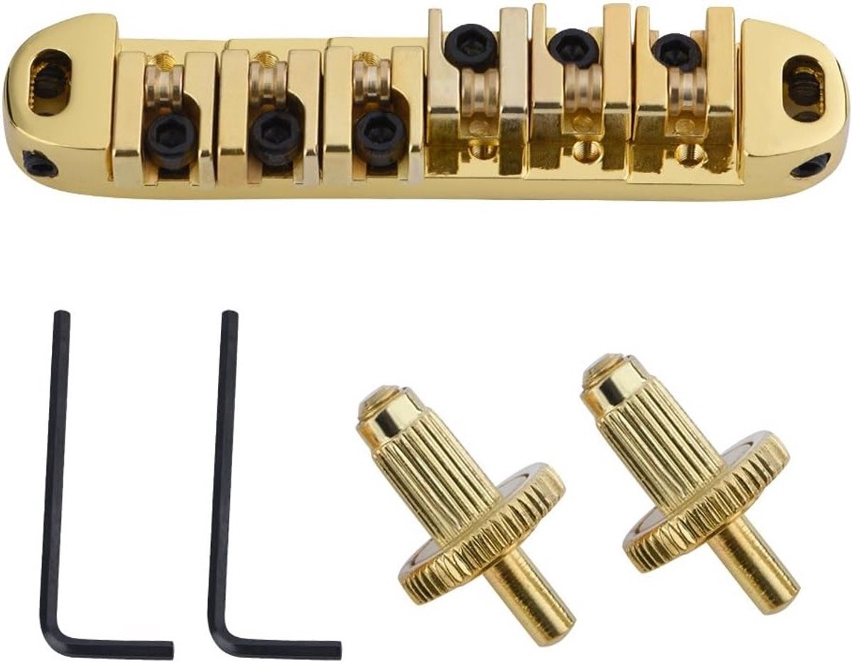 Kwalitatieve Roller Bridge voor Elektrische Gitaar, Tune-o-matic Vervangingszadel voor LP Stijl 6-Snarige Gitaar