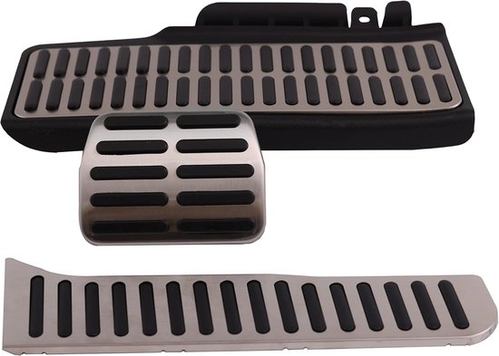 Pedaal Set - Gasrem Pedaal - Auto Interieur Upgrade - Roestvrij Staal - 3 stuks - Zilver — afbeelding 5