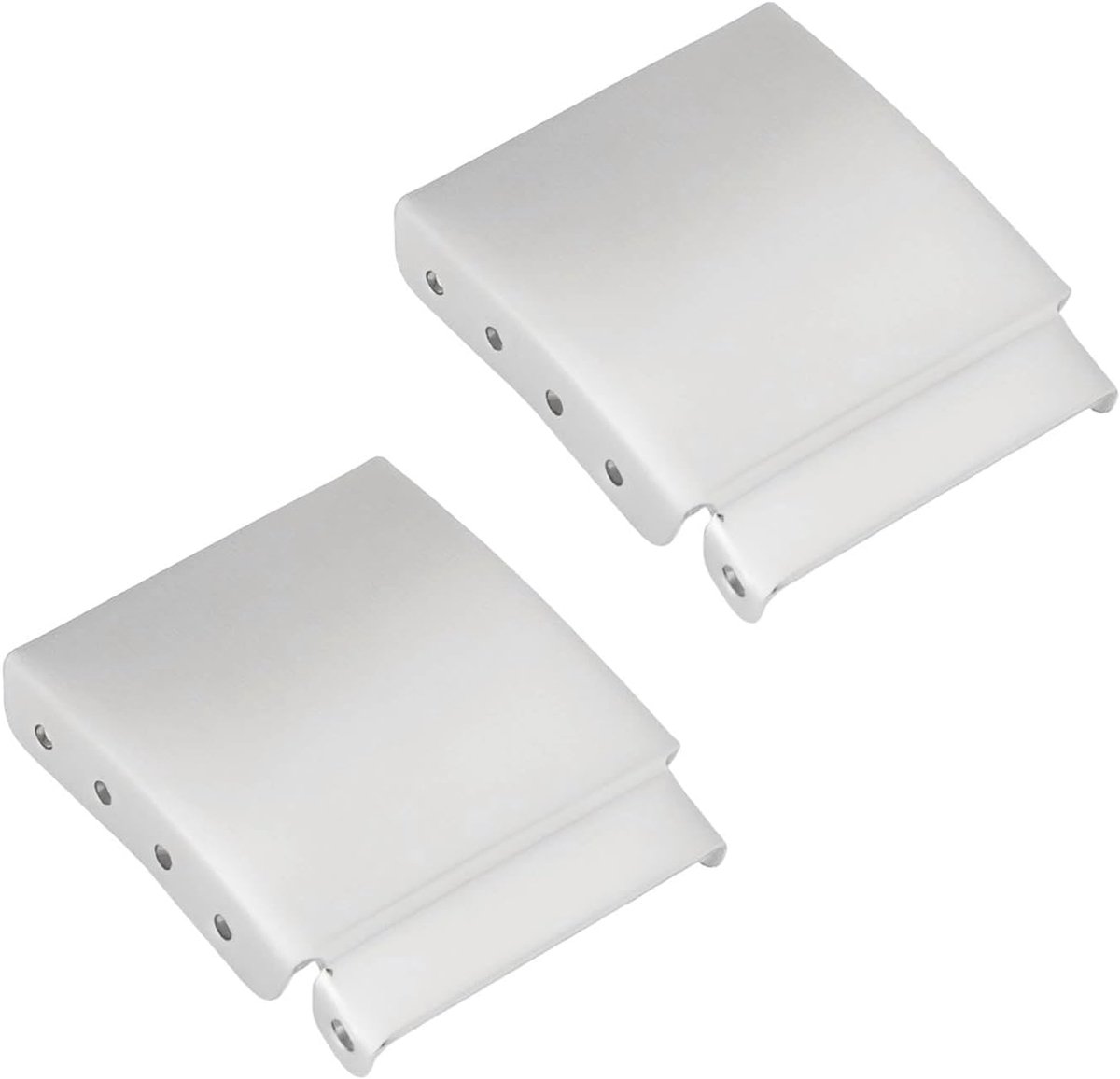 2PCS 16MM Watch Strap Bracelet Extender - Extend Straps Bands Clasp Extension Link - Brushed Steel - Extra Additional Adjustment Repair Accessory For Watchmaker - Zilveren Kleur - Horloge Onderdelen