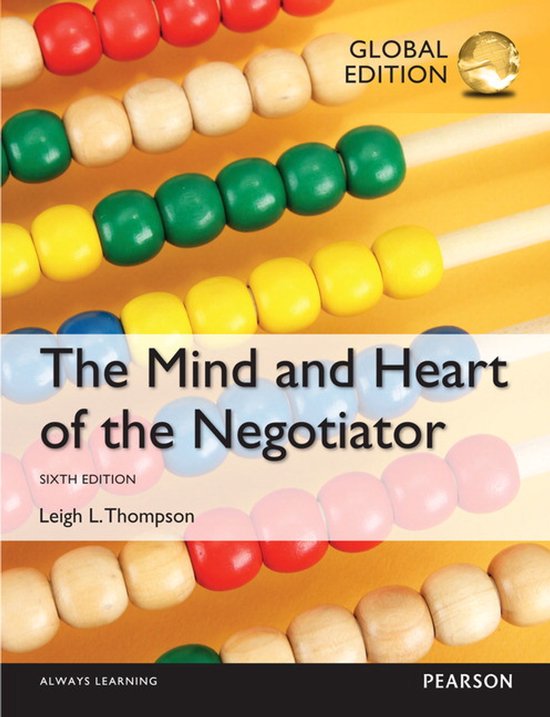 The Mind and Heart of the Negotiator, Global Edition - cover