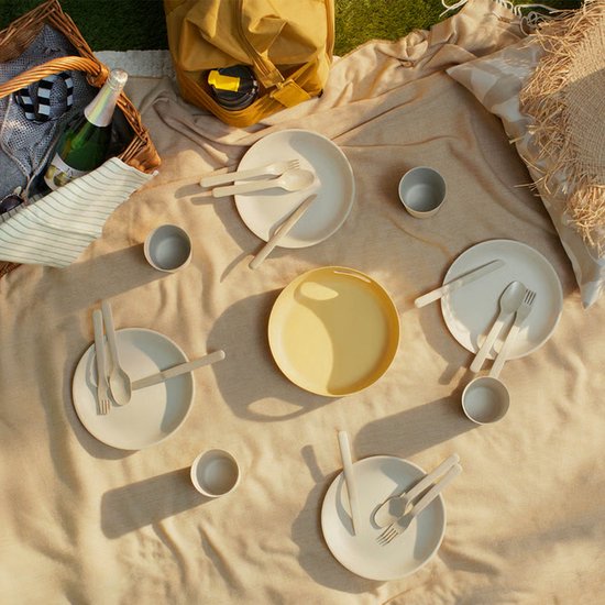 MARULK Picknickset, kampeer servies met opbergzakje - 21-delig van Merkloos — afbeelding 5