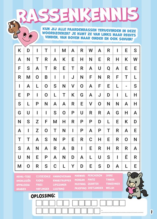 Penny Puzzelpret 3 - Puzzelboek Kinderen - Puzzelboek - Puzzelboeken - Sudoku Kinderen - Paarden Spullen - Vakantieboek - Paardencadeaus - Zomerboek - Puzzelen - Puzzels - Puzzel boek - Speelgoed - Creatief - DIY - Breinbreker - Doeboek Meisjes