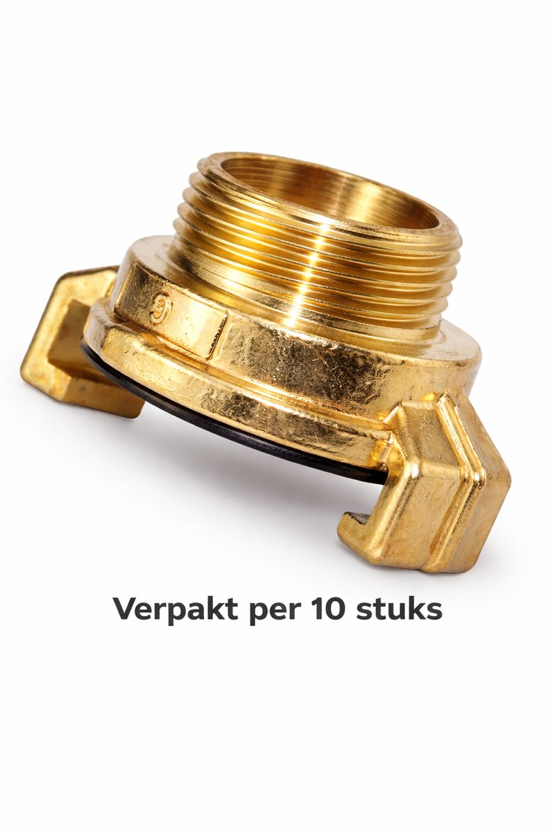 Geka koppeling 3/4" (=19mm) buitendraad - verpakt per 10 stuks - messing snelkoppeling