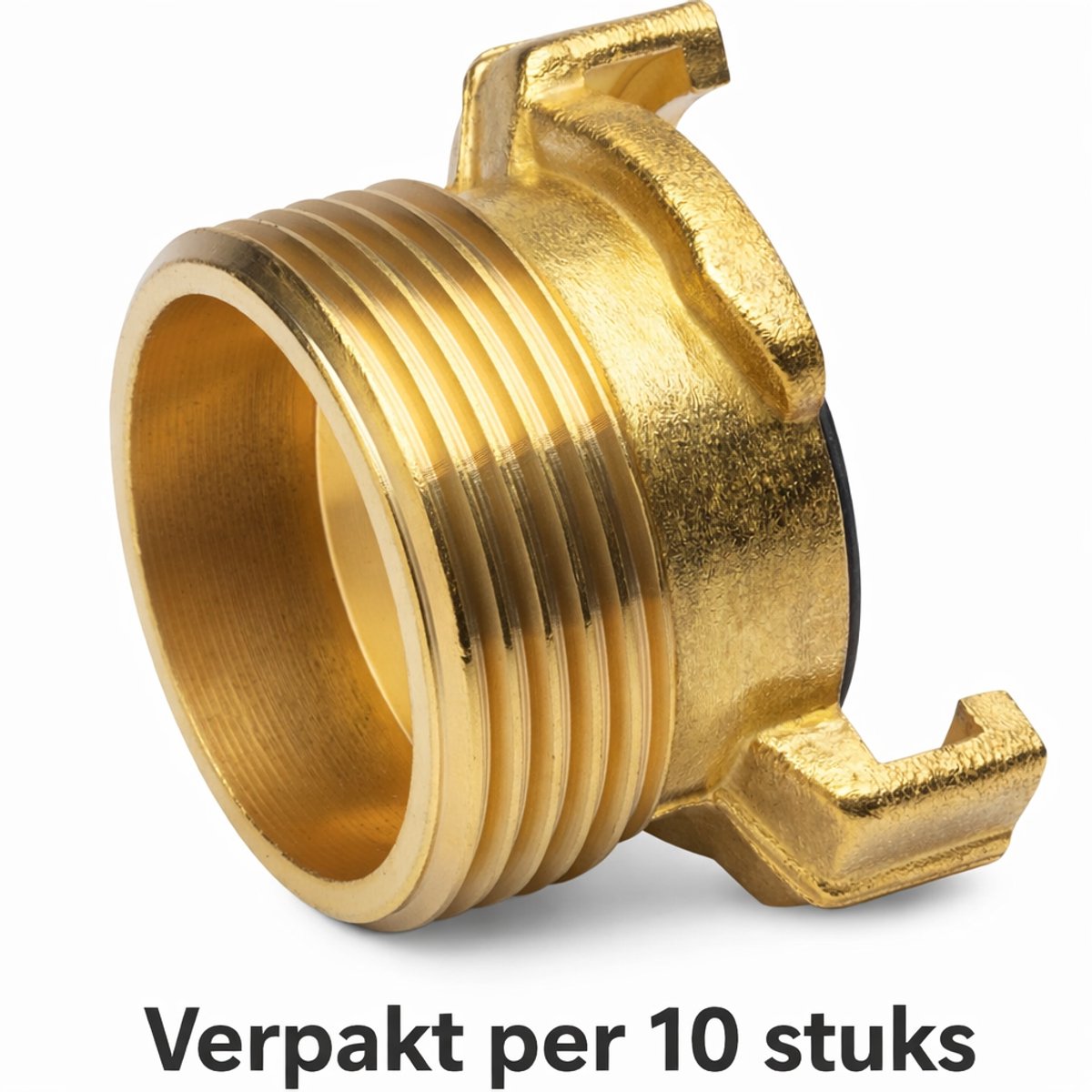 Geka koppeling 1 1/4" (=32mm) buitendraad - verpakt per 10 stuks - messing snelkoppeling