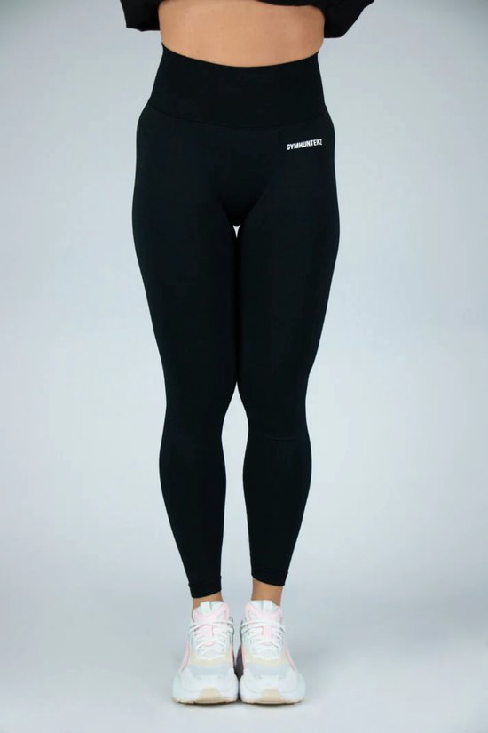 Fitness legging - Legging hoge taille - Legging Gym Sport - Hardloop - Yogabroek voor dames - Sneldrogend, ademend en rekbaar - Spandex / Nylon - Kleur Zwart - Maat XS — afbeelding 2