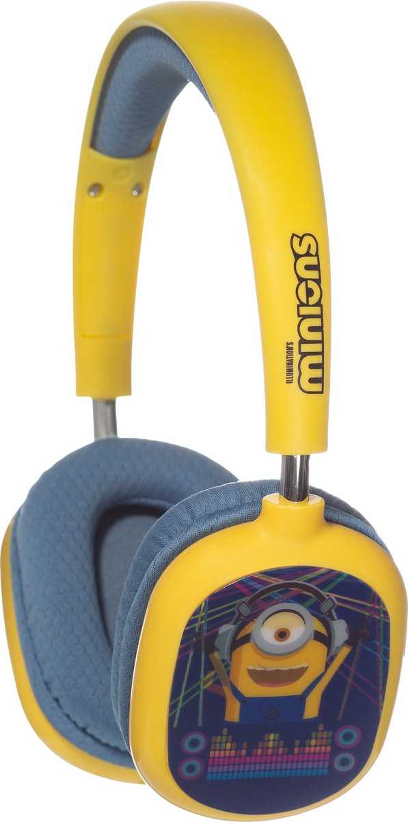 Minions - draadloze kinderkoptelefoon - lenticulair design - lange batterijduur - microfoon