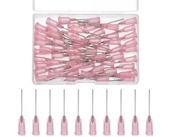 Pack van 60 Blunt Tip Dosing Needles met Luer Lock - 20 g, 42.5 mm Lange Precisie Naalden voor Vloeibare Inkt en Precisie Toepassingen