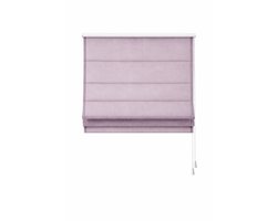 Vouwgordijn 60x180 cm – Briza – Lichtdoorlatend – Grijs/paars – Linnen – Met baleinen – Raamdecoratie