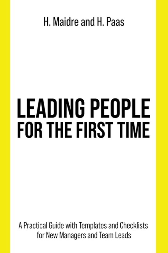 Leading People for the First Time - cover