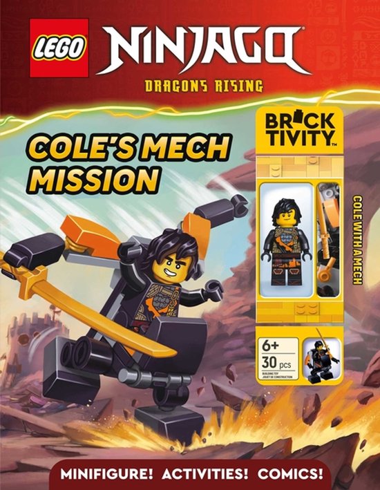 Activity Book with Minifigure- Lego Ninjago: Cole's Mech Mis ... - cover