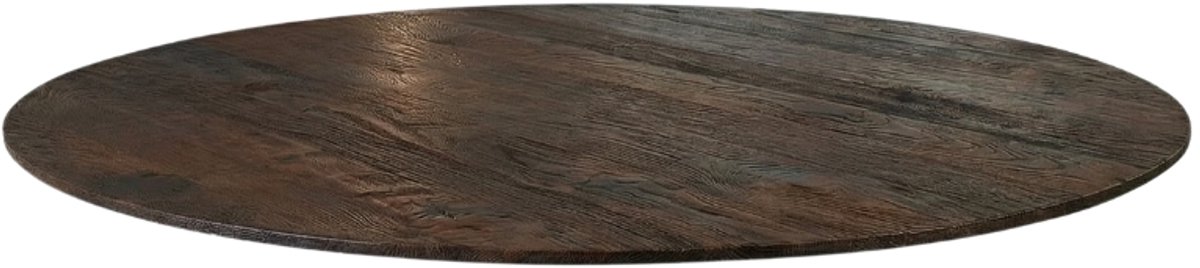 LABEL51 Modular Match Tafelblad - 1407 - Bruin - Hout - 120 cm - Rond - Sloppy