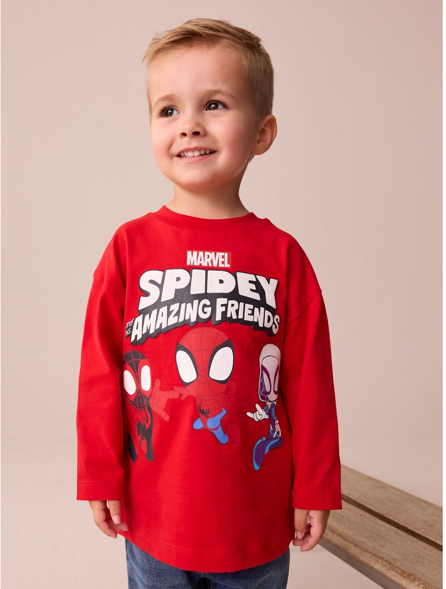 Next - Jongens - Marvel® T-shirt met lange mouwen - Rood