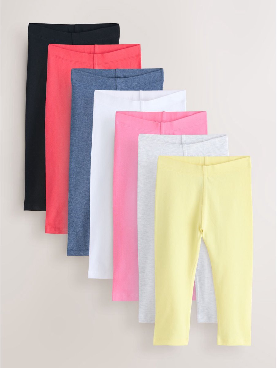 Next - Meisjes - Set van 7 leggings - Rood