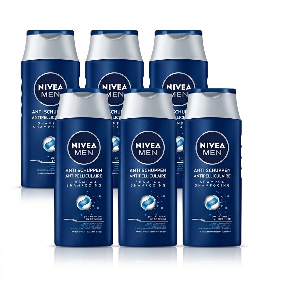 6x NIVEA MEN Anti-Roos Power Shampoo 250 ml
