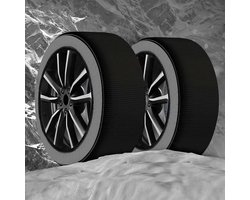 Sneeuwketting Textiel - Sneeuwsokken Auto - Veilig Rijden Winter - Snelle Montage - Maat XS - Zwart