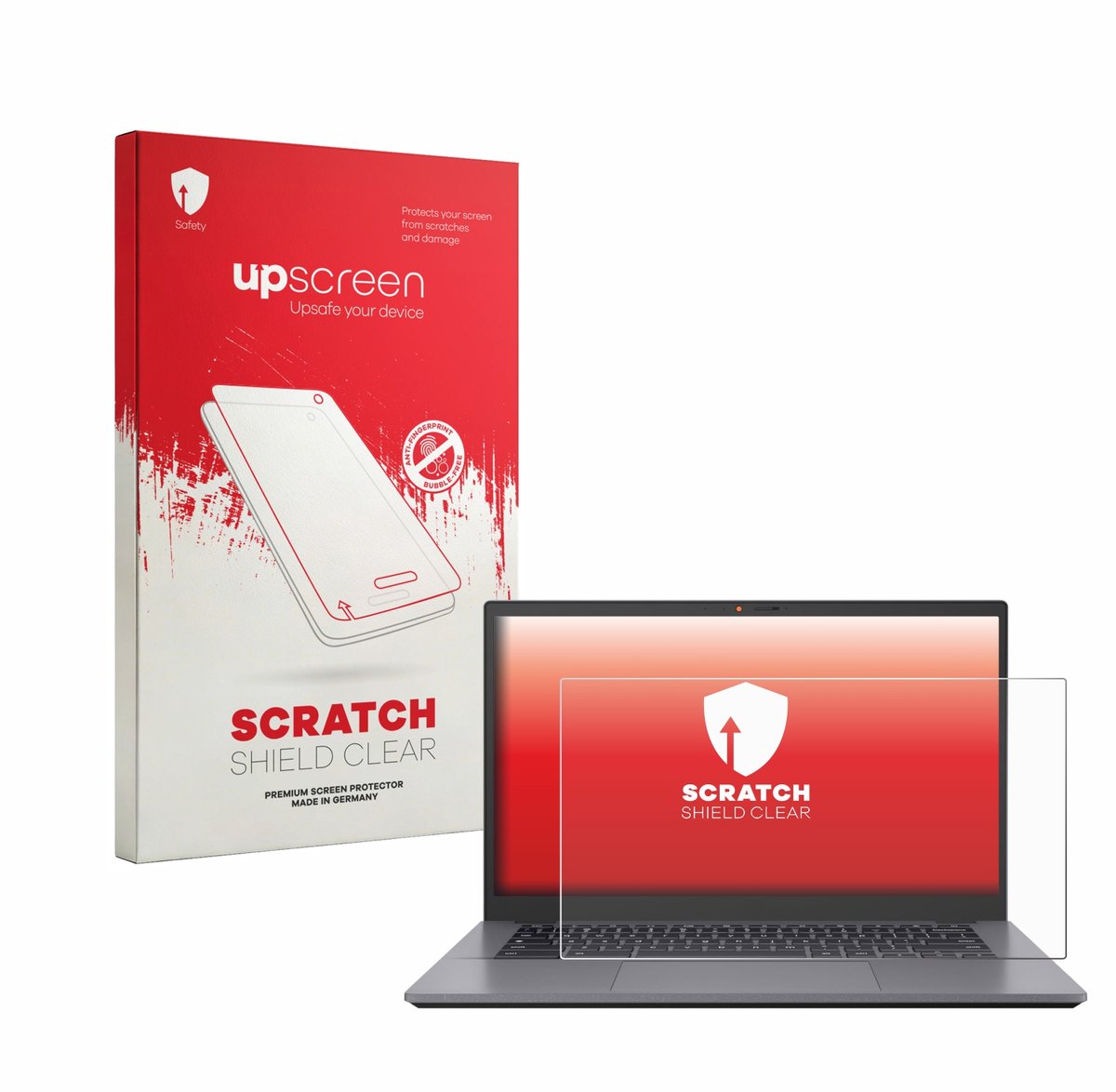 upscreen - Screenprotector voor ASUS Chromebook CX3402 - Folie Beschermfolie transparant