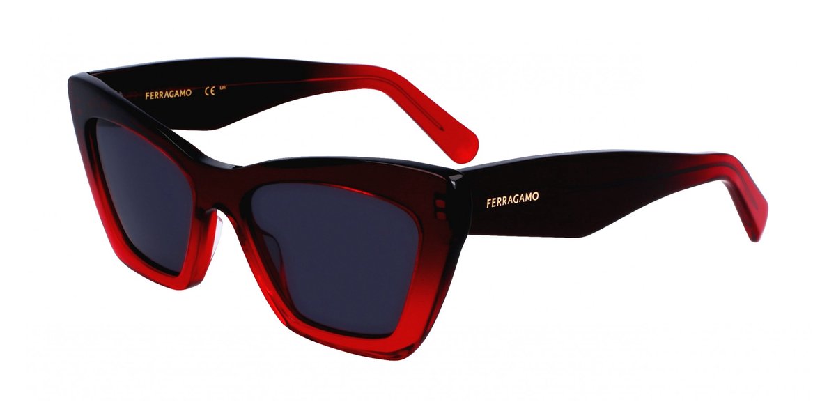 Ferragamo SF929SN Transparent dark red gradient 55/17/145 WOMAN Zonnebrillen