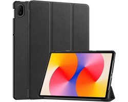 Tablet Hoes Geschikt voor Huawei MatePad SE 11 | Book Case met Standaard | Kunstlederen Beschermhoes | Tri-fold | Zwart
