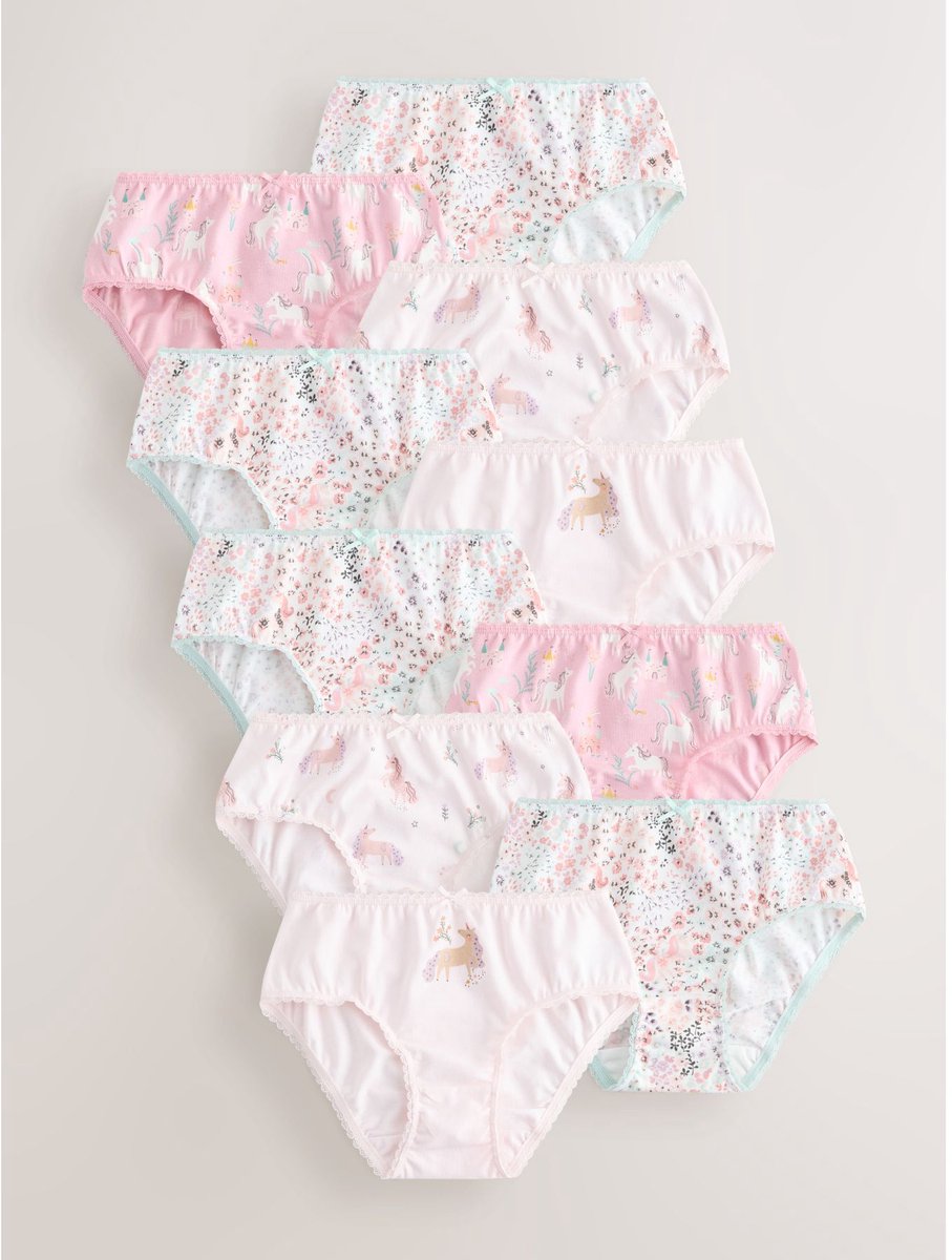 Next - Meisjes - Set van 10 slips - Roze