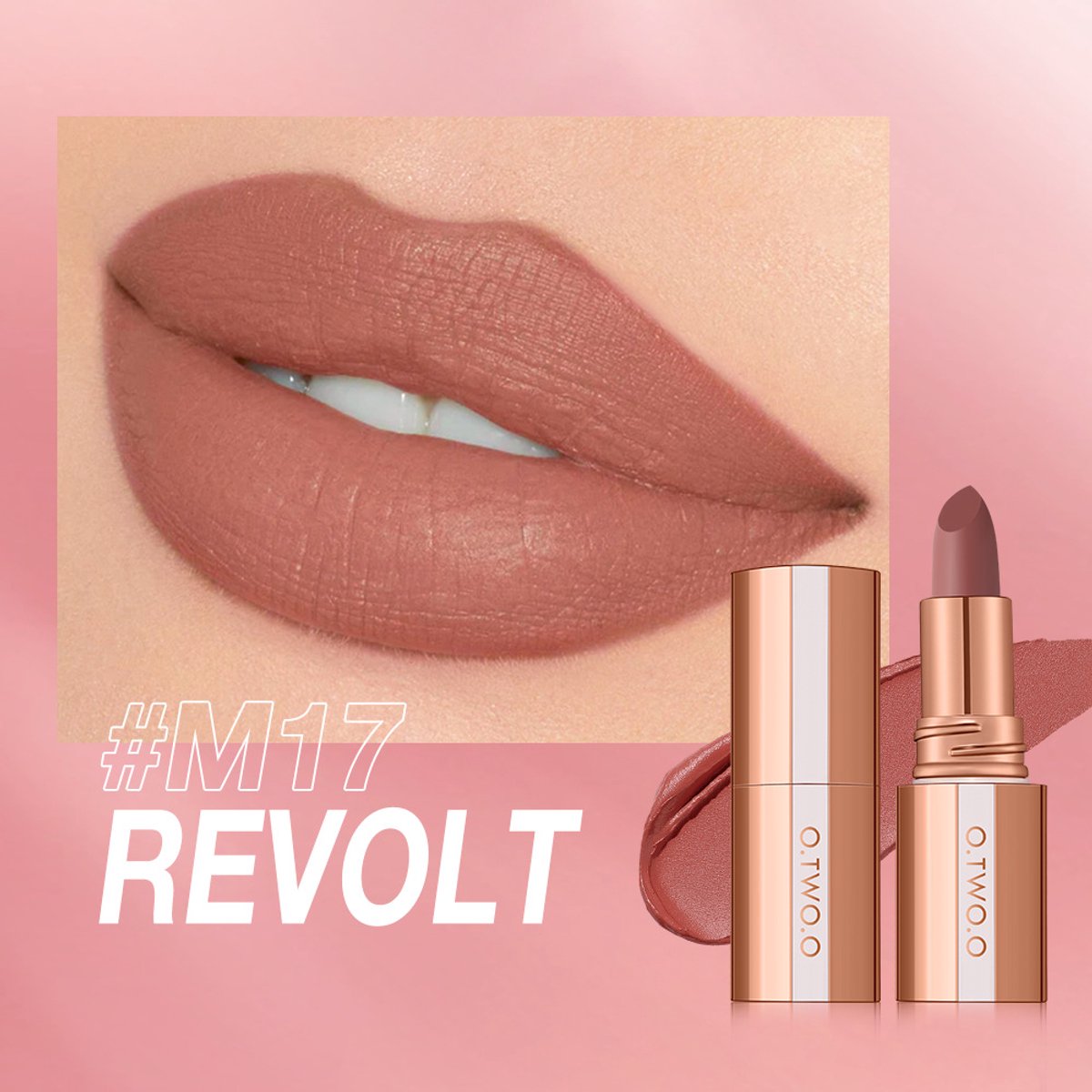 Matte Lipgloss- Velvet Finish - Long Lasting & Lichtgewicht - Matte Lippenstift met Intense Kleur - Mist Touch