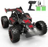 Nexar Bestuurbare Auto - RC Auto Buggy - Afstandsbestuurbare Auto voor Buiten - Met LED Verlichting - Zwart/Rood